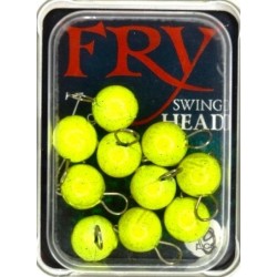 Грузило для лову риби, вухате, розбірне, 10шт/уп, колір Lime, вага 7г